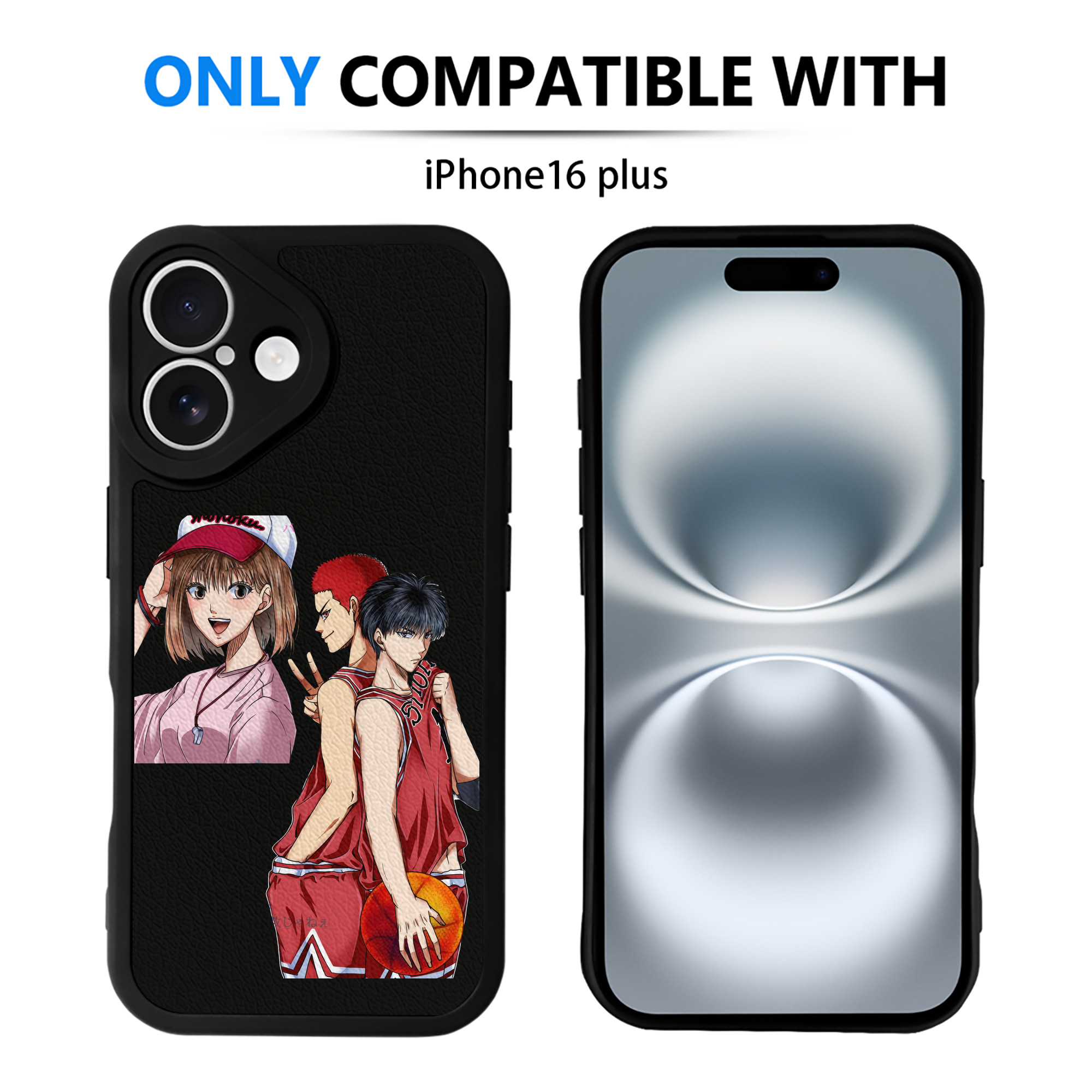（画像用） SLAM DUNK／スラムダンク 【iPhone 16シリーズ対応】シリコンスマホケース（レザー調） 材質：シリコン